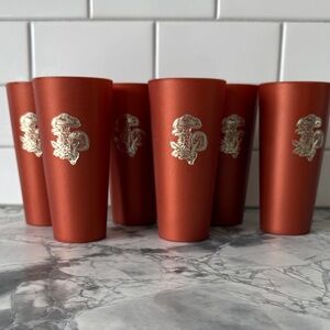 Set of 6 Nasco Mushroom Cups like new!